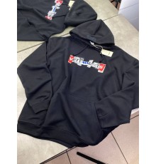 Худи черный Vetements Drwastring Logo sg267