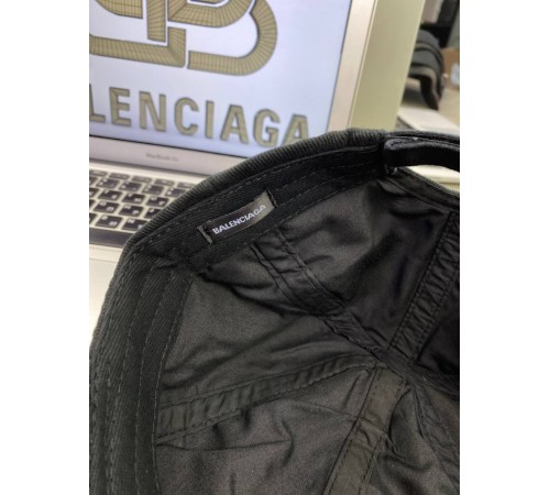 Кепка черная Balenciaga Gaffer gu579