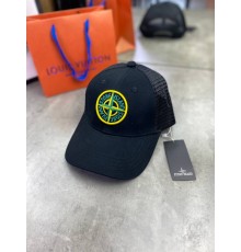 Кепка Stone Island черная сетка gu562