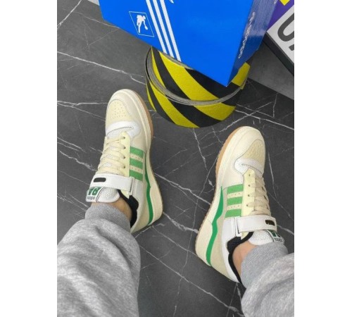 Adidas Forum 84 зелений/чорний/бежевий