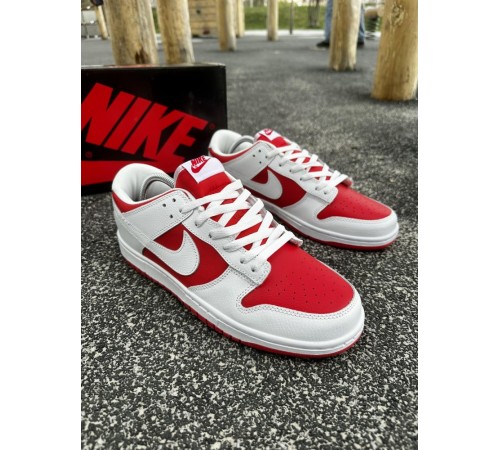 Кроссовки Nike SB Dunk (white & red)