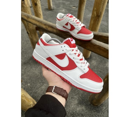 Кроссовки Nike SB Dunk (white & red)