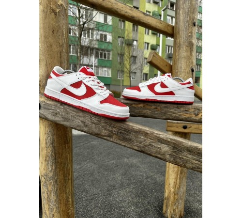 Кроссовки Nike SB Dunk (white & red)