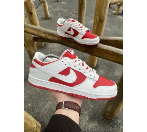 Кроссовки Nike SB Dunk (white & red)