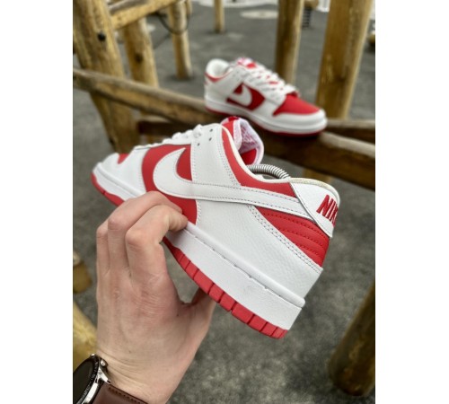 Кроссовки Nike SB Dunk (white & red)