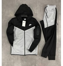 Спортивный костюм Nike Tech Fleece черно-серый