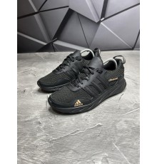 Кросівки літні сітка Adidas чорні .