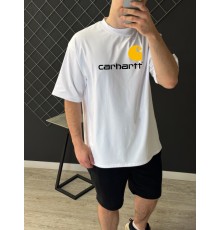 Футболка оверсайз Carhartt біла RD379