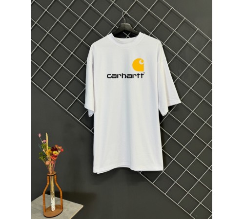 Футболка оверсайз Carhartt біла RD379