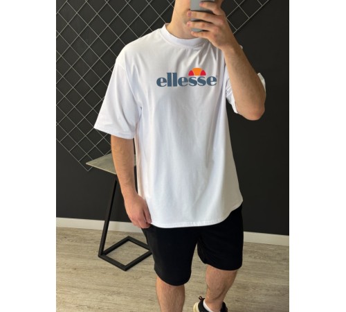 Футболка оверсайз Ellesse біла RD381