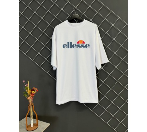 Футболка оверсайз Ellesse біла RD381