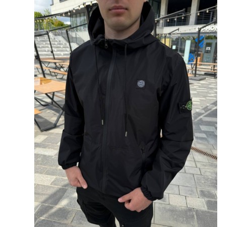 Куртка вітровка Stone Island чорна