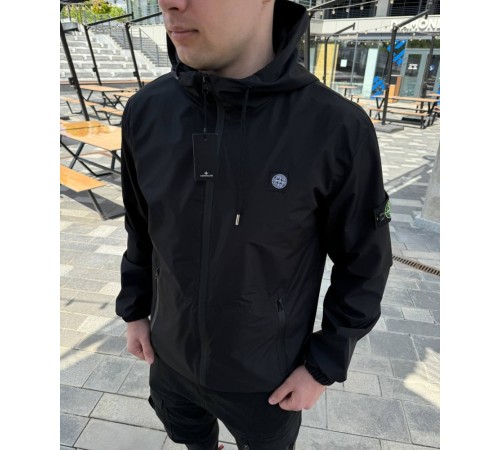 Куртка вітровка Stone Island чорна