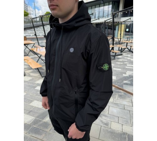 Куртка вітровка Stone Island чорна