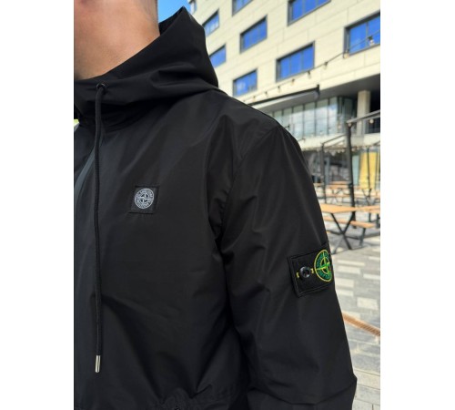 Куртка вітровка Stone Island чорна