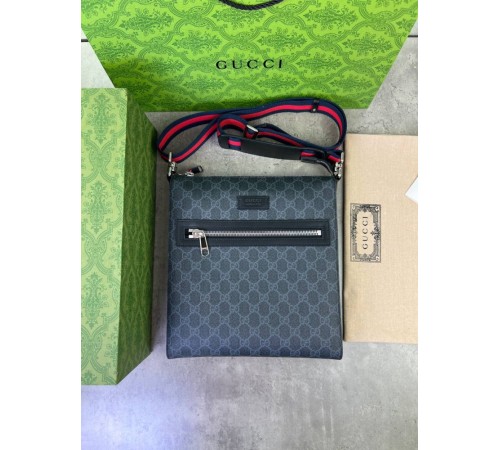 Мессенджер серый Gucci GG Black c791