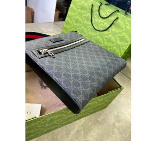 Мессенджер серый Gucci GG Black c791