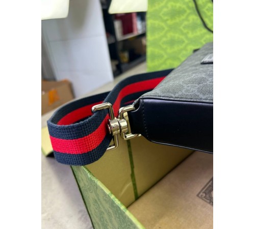 Мессенджер серый Gucci GG Black c791