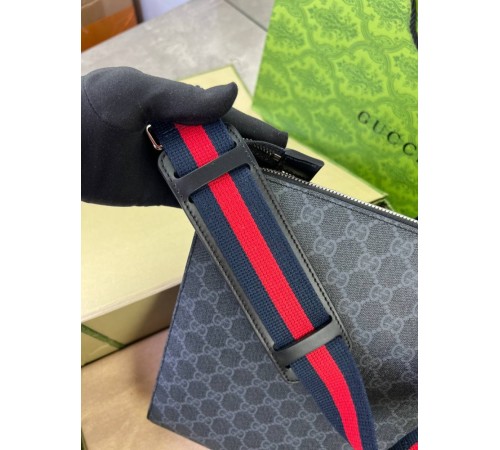 Мессенджер серый Gucci GG Black c791