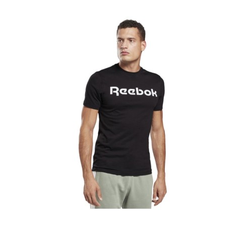 Футболка чоловіча Reebok GS Linear Re Black/White (GJ0136)