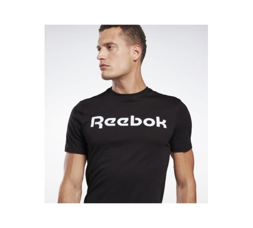 Футболка чоловіча Reebok GS Linear Re Black/White (GJ0136)