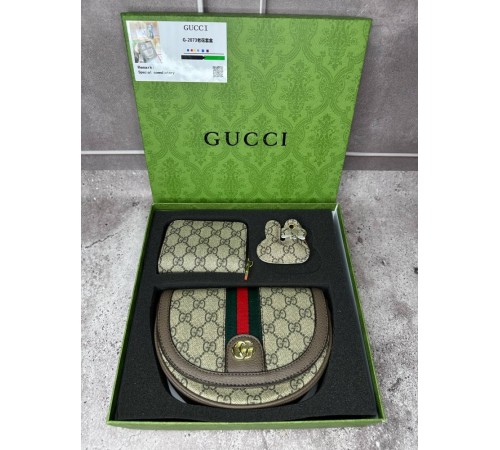 Женский набор Gucci G-2073 wb069  бежевый