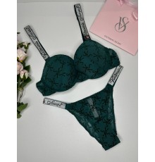 Комплект Victoria's Secret  18870 зеленый kk059