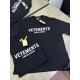 Футболка черная  Vetements Logo f651