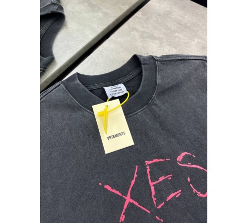 Футболка серая Vetements XES f653