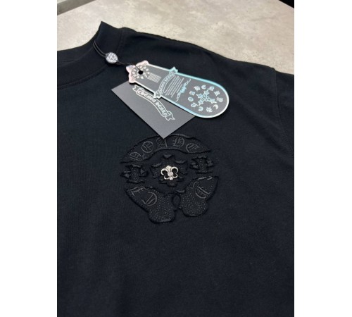 Футболка Chrome Hearts Logo Black f658