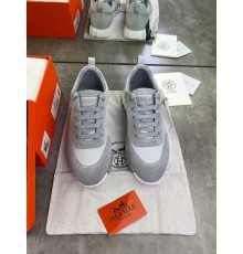 Кроссовки серые Hermes Bouncing Gray ob392