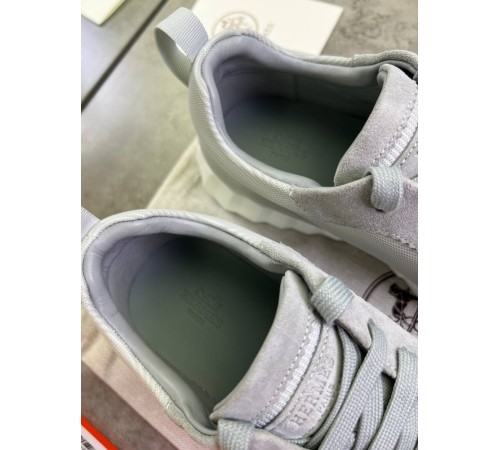 Кроссовки серые Hermes Bouncing Gray ob392