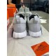 Кроссовки серые Hermes Bouncing Gray ob392