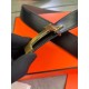 Ремень Hermes двухсторонний коричневый с черным r150