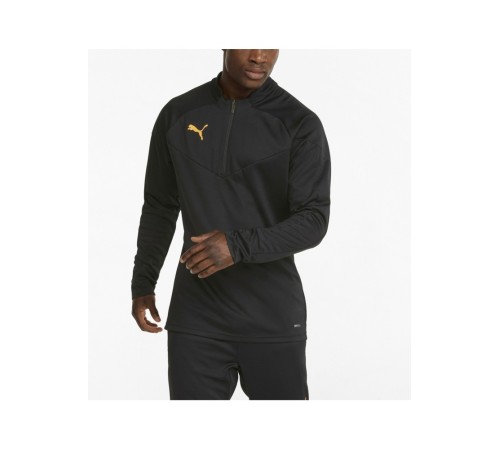 Кофта чоловіча Puma individualFinal 1/4 Zip Trai Black-Neon Citrus (657950-45)