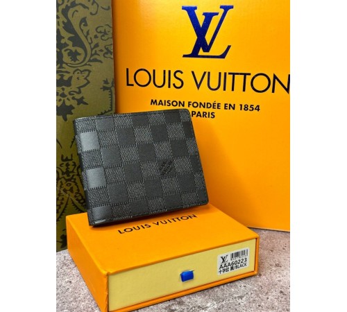 Мужской кожаный кошелек Louis Vuitton Multiple Damier Infini  k028