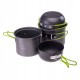 Набір посуду туристичний Elbrus Hike Pro Cook 4 SET Grey/Lime M000161472