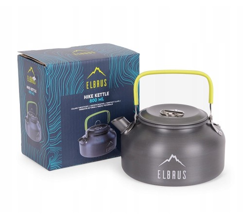 Чайник туристичний Elbrus Hike Kettle 800 мл Matt Grey/Lime (DS08)