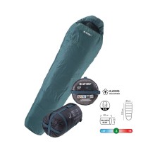 Спальний мішок Hi-Tec Azer (SB009) 230 x 80 cм Deep Teal/Silver Pine (JS.320.05)