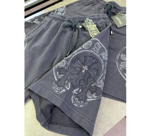 Трикотажні шорти Chrome Hearts сірі sh144