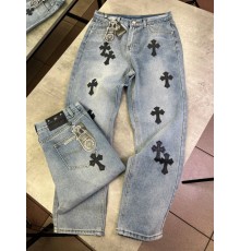 Джинси Chrome Hearts синій d055