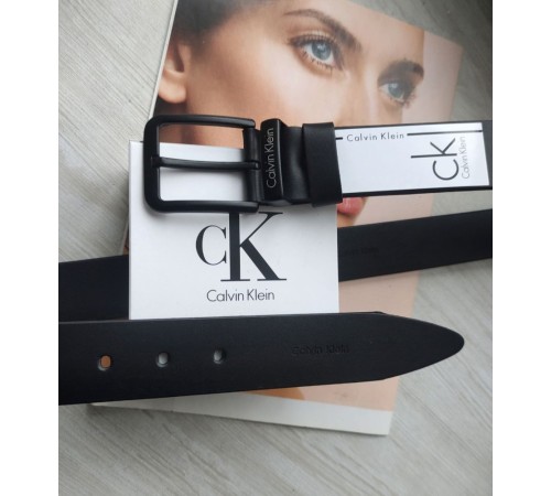 Шкіряний ремінь чоловічий Calvin Klein чорний