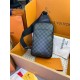 Сумка слінг сіра Louis Vuitton Avenue NM Damier Graphite c800