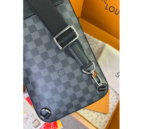 Сумка слінг сіра Louis Vuitton Avenue NM Damier Graphite c800