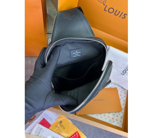 Сумка слінг сіра Louis Vuitton Avenue NM Damier Graphite c800