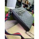 Месенджер сірий Gucci GG Black Small c803