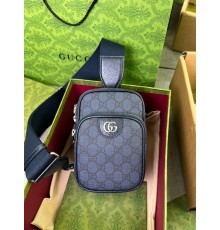 Сумка-слінг синя Gucci Ophidia GG Blue c806