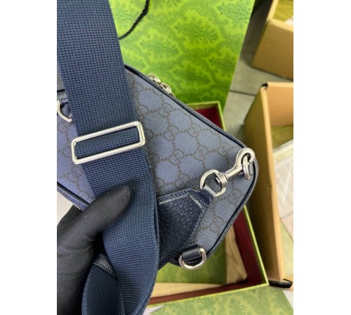 Сумка-слінг синя Gucci Ophidia GG Blue c806