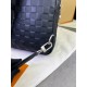 Сумка слінг чорна Louis ochoton Avenue Damier Infini c812