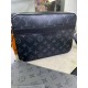 Месенджер Louis Vuitton Trio Monogram сірий с827